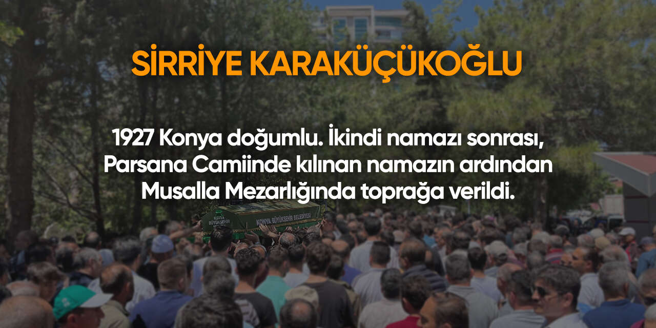 Konya'da bugün vefat edenler | 19 Şubat 2026 5